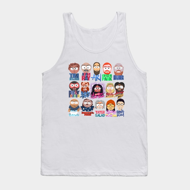 Stand Up Comedy Ultimate Collection - Stand-Up Icons South Park Style Tank Top by Ina